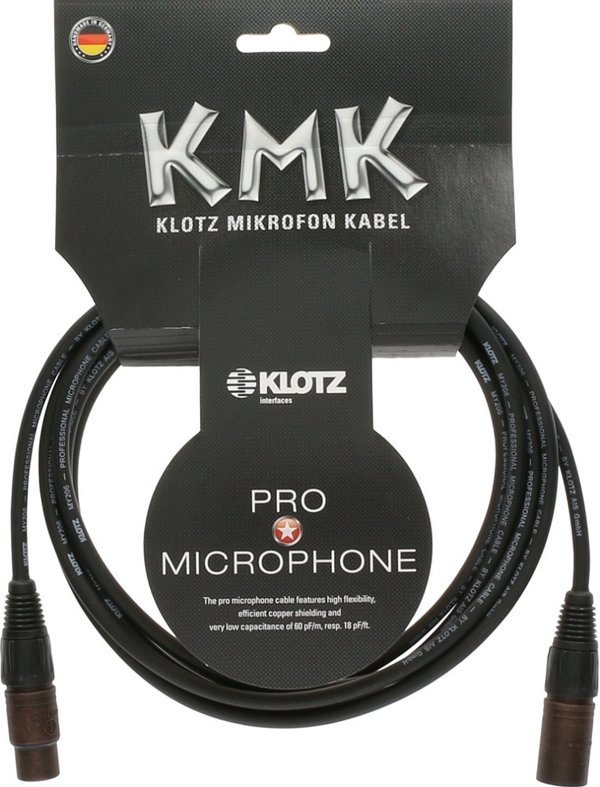 KLOTZ KMK Mikrofonkabel schwarz/bronze