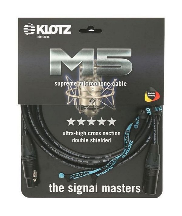 KLOTZ M5 Supreme Mikrofonkabel mit Neutrix XLR