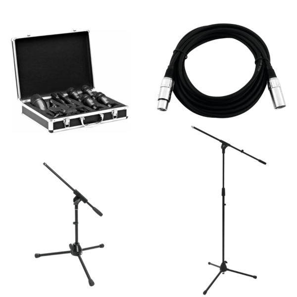 AKG Drum Set Session I - Bundle 1: Mikrofonset, Stative, Kabel