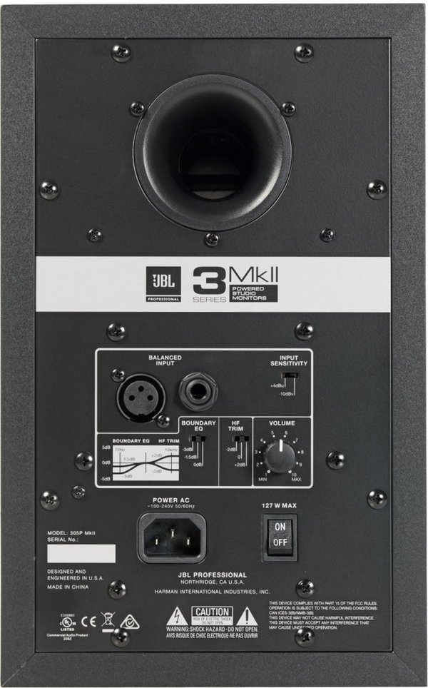 JBL 305P MkII Studiomonitor, aktiv
