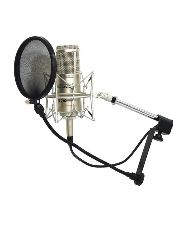 OMNITRONIC Mikrofon-Popfilter, schwarz