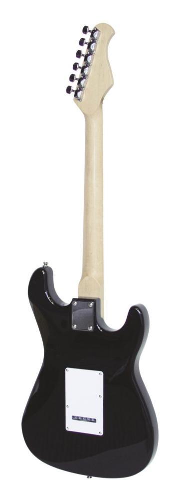 DIMAVERY ST-203 E-Gitarre Linkshänder, schwarz