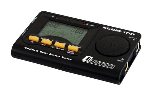 DIMAVERY SGBM-100 Stimmgerät mit Metronom - für Gitarre und Bass