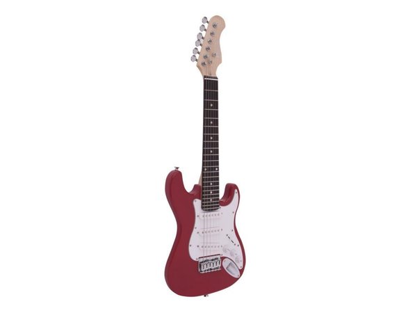 DIMAVERY J-350 E-Gitarre ST rot für Kinder, 1/2-Größe