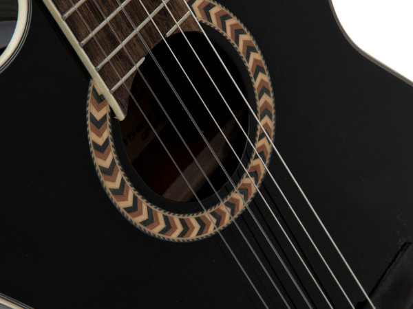 DIMAVERY CN-600L Klassikgitarre Linkshänder, schwarz