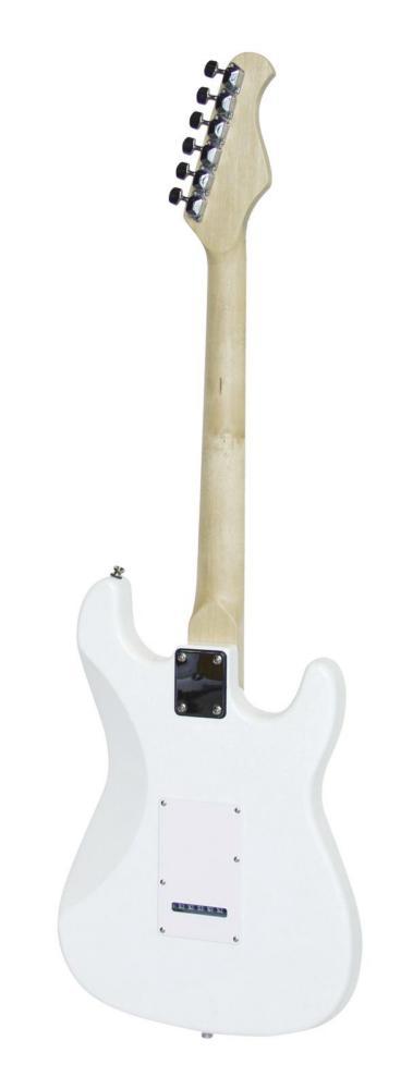 DIMAVERY ST-203 E-Gitarre Linkshänder, weiß