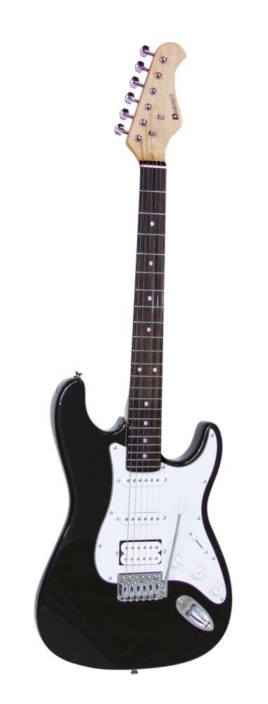 DIMAVERY ST-312 E-Gitarre, schwarz