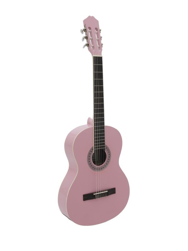 DIMAVERY AC-303 Klassikgitarre 4/4, pink
