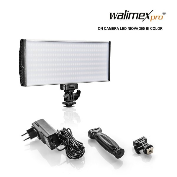 WALIMEX PRO LED Niova 300 Bi Color 30W On Camera LED Leuchte