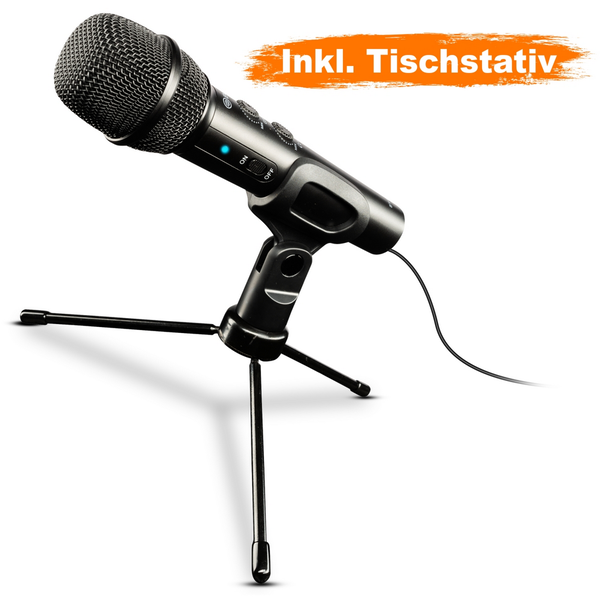 WALIMEX PRO Boya HM2 Handmikrofon inkl. Tischstativ