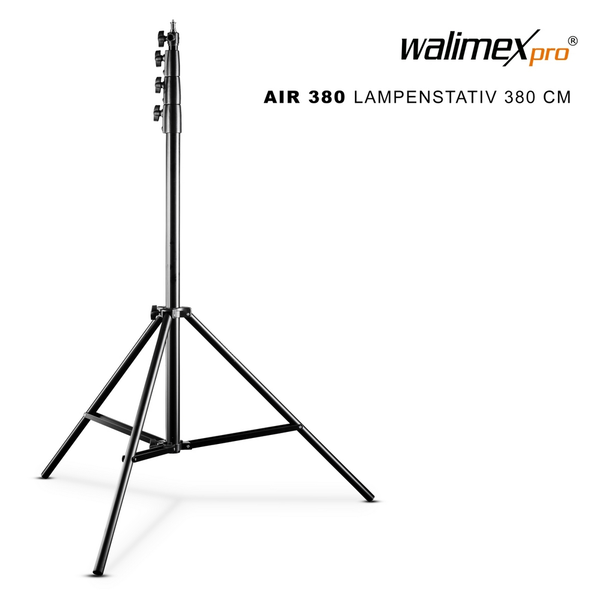 WALIMEX PRO AIR 380 Deluxe Lampenstativ, 380 cm