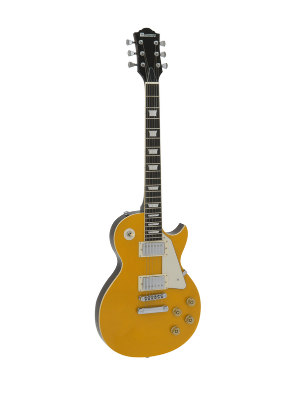 DIMAVERY LP-800 E-Gitarre Goldtop, Farbe: Orange metallic